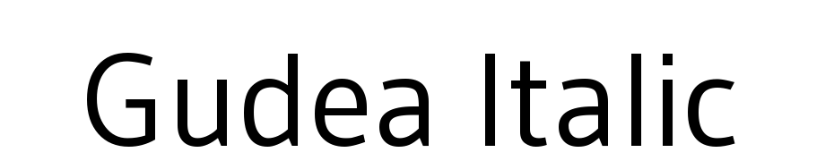 Gudea Italic Yazı tipi ücretsiz indir